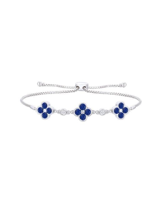 Gregg Ruth Blue 14K 1.25 Ct. Tw. Diamond & Sapphire Bracelet