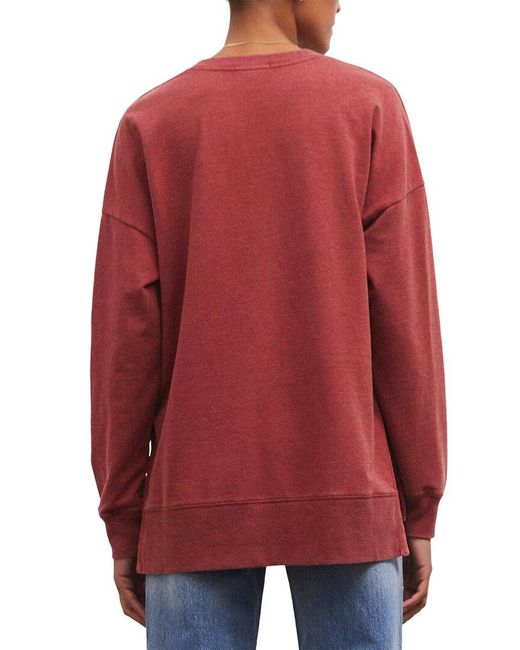 Z Supply Red Modern Weekender Sweater