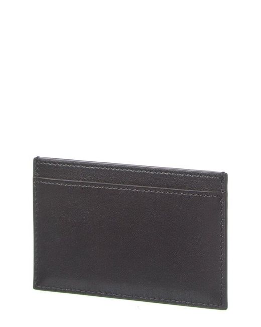 Céline Black Logo Leather Card Case
