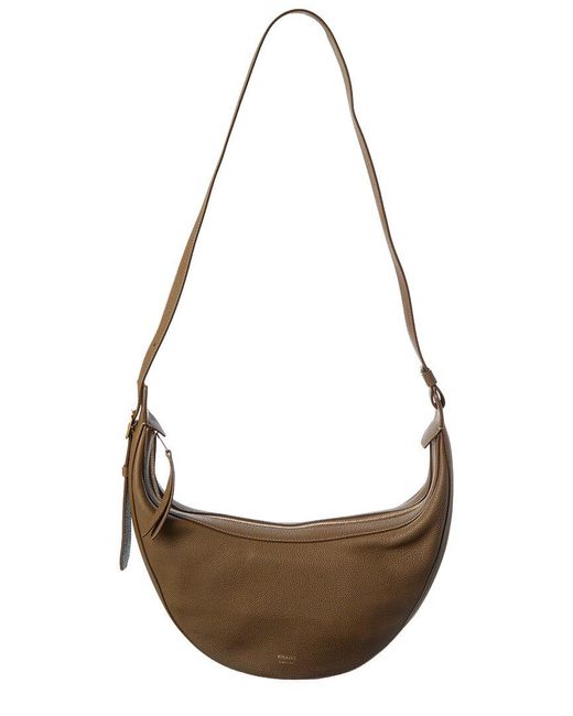 Khaite Metallic Augustina Small Leather Hobo Bag