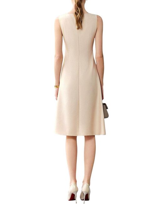 Bossy Chic Natural Midi Dress