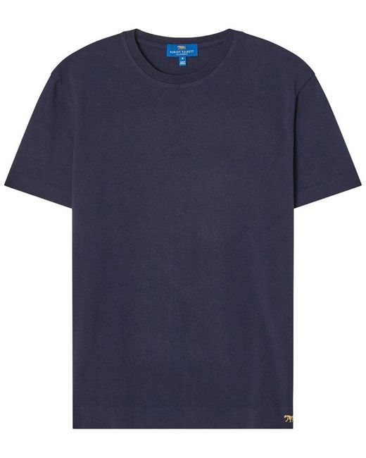 Robert Talbott Blue Lion Stretch Jersey T-Shirt for men
