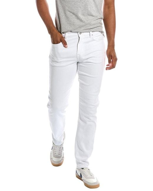 7 For All Mankind Adrien White Straight Jean for men