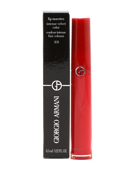 Giorgio Armani Red Lip Maestro Intense Velvet Lip Gloss #503 Code