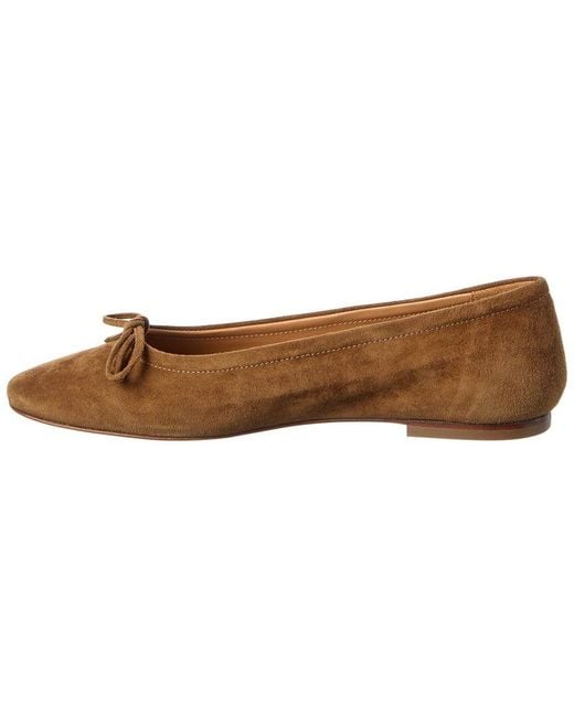 Aeyde Brown Delfina Suede Flat