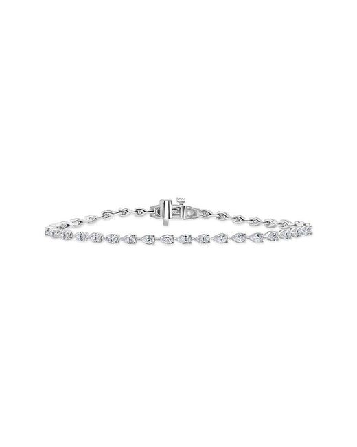 Sabrina Designs White 14k 3.22 Ct. Tw. Diamond Tennis Bracelet