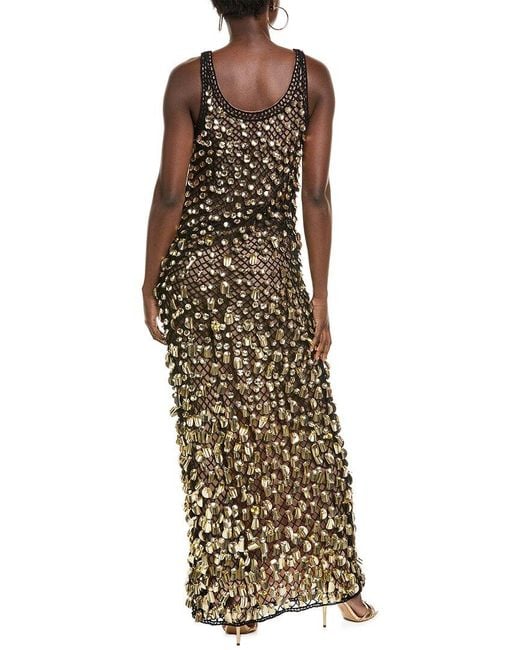 Jonathan Simkhai Metallic Keely Silk-Lined Gown