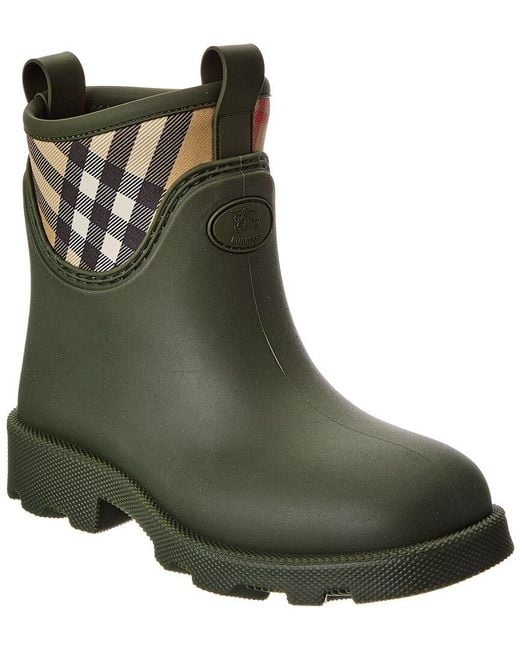 Burberry Green Marsh Rubber Bootie