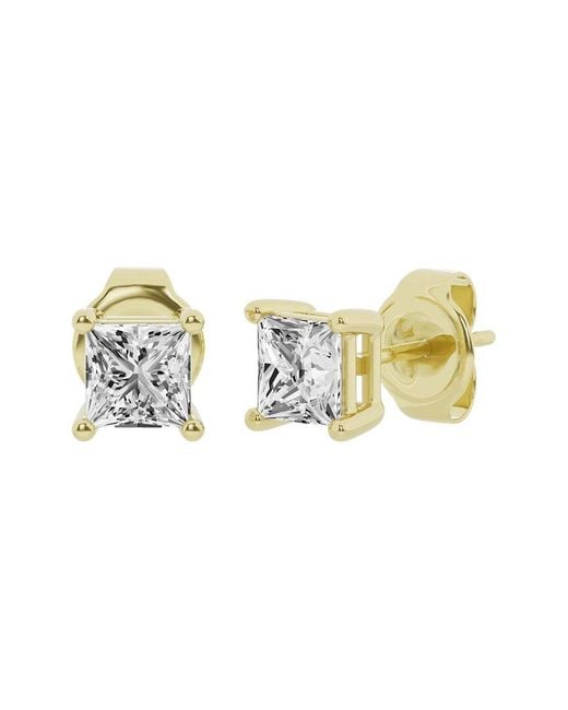 Lab Grown Diamonds Metallic 14K 1.50 Ct. Tw. Lab-Grown Diamond Studs