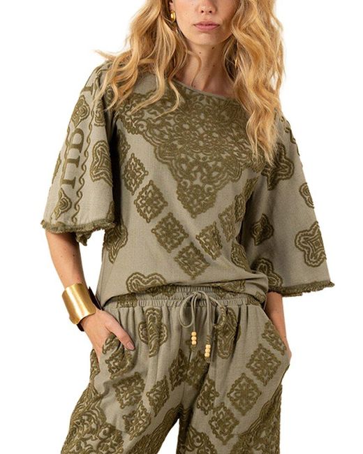 Hale Bob Green Leyla Blouse