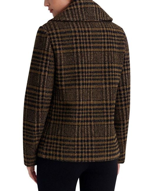 Kenneth Cole Black Short Wool-Blend Jacket