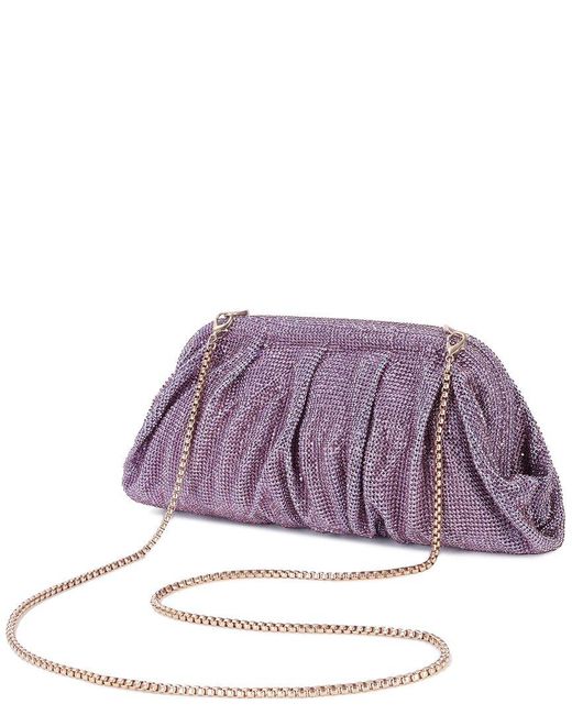 Tiffany & Fred Paris Purple Crystal-Embellished Evening Crossbody