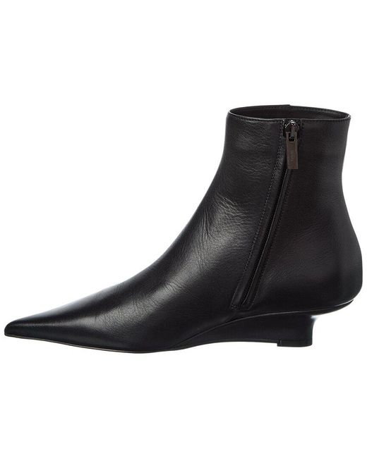 Totême  Black Leather Bootie