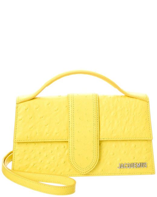 Jacquemus Yellow The Bambino Small Leather Shoulder Bag