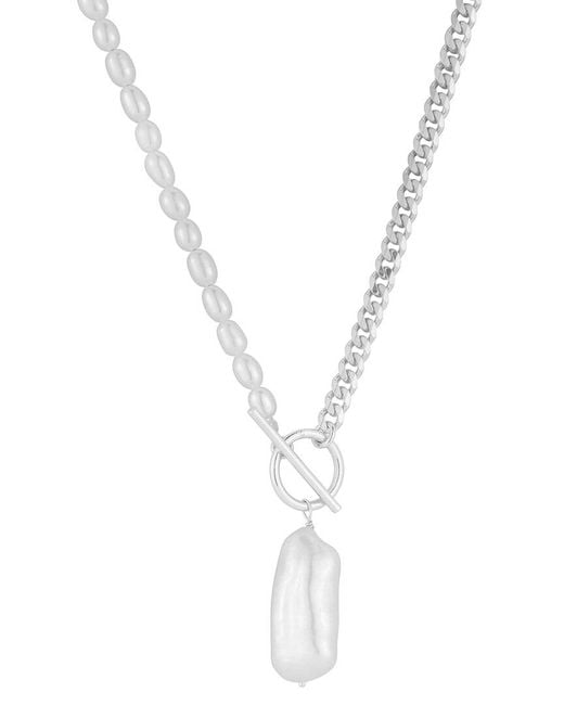 Sphera Milano White Silver 5-22.5mm Pearl Necklace