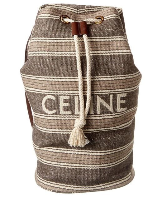 Céline Multicolor Canvas Backpack