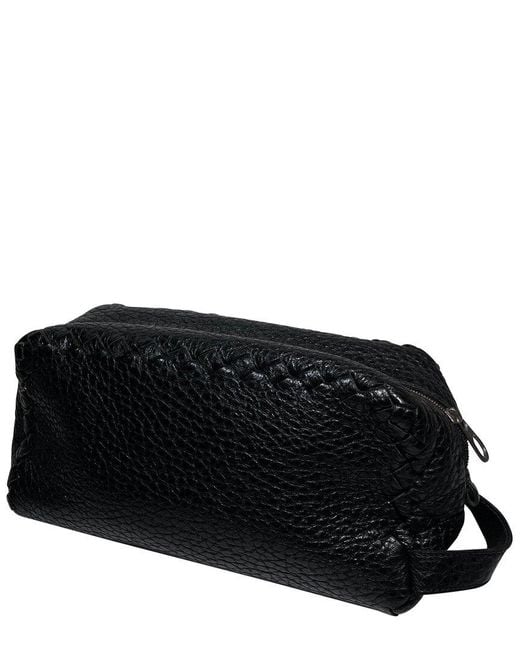 Bottega Veneta Black Leather Clutch (authentic Pre-loved)