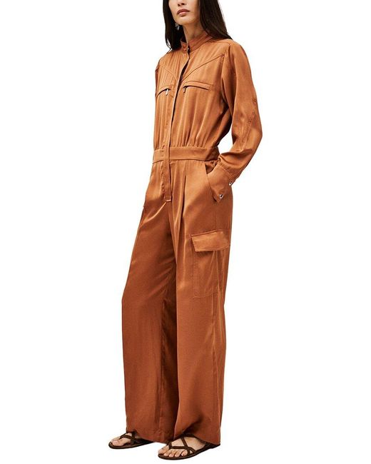 Ba&sh Orange Carmy Jumpsuit