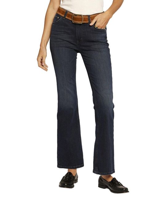 Current/Elliott Blue The Promenade Eclipse Wide Leg Jean