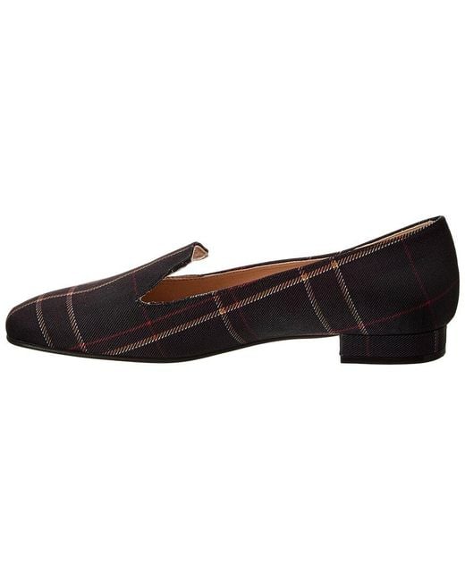 French Sole Black Zooey Canvas Flat