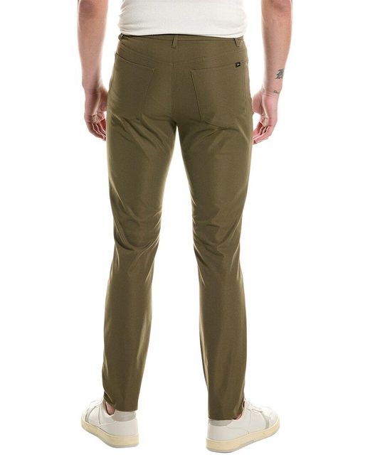 7 For All Mankind Green Adrien Tech Series Chino for men
