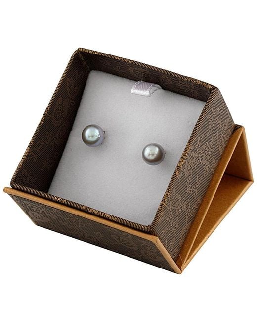 Splendid Multicolor 14k 7-7.5mm Akoya Pearl Drop Earrings
