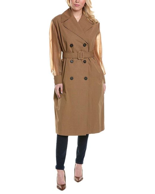 Peserico Natural Belted Trench Coat