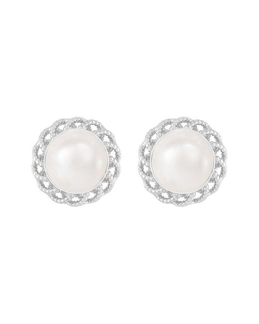 Splendid White 7-7.5Mm Pearl Dangle Set