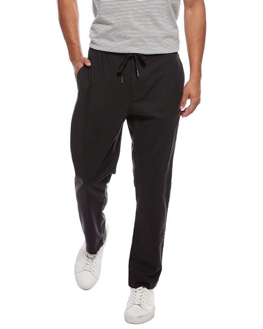 Scotch & Soda Black Elastic Pant for men