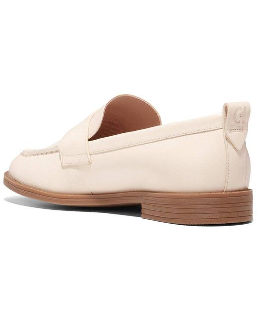 Cole Haan White Stassi Leather Loafer