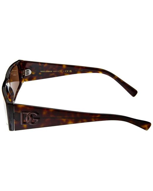 Dolce & Gabbana Brown 55mm Sunglasses for men