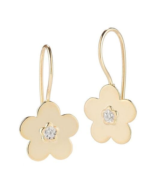 Reiss Natural 14K 0.04 Ct. Tw. Diamond Earrings