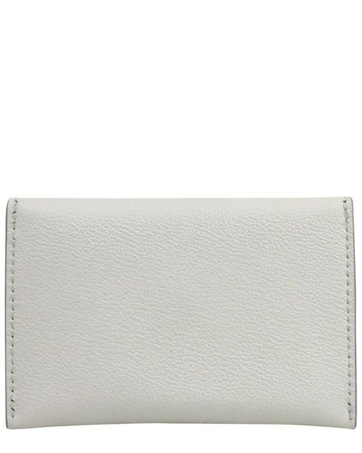 McQueen Gray Leather Card Holder