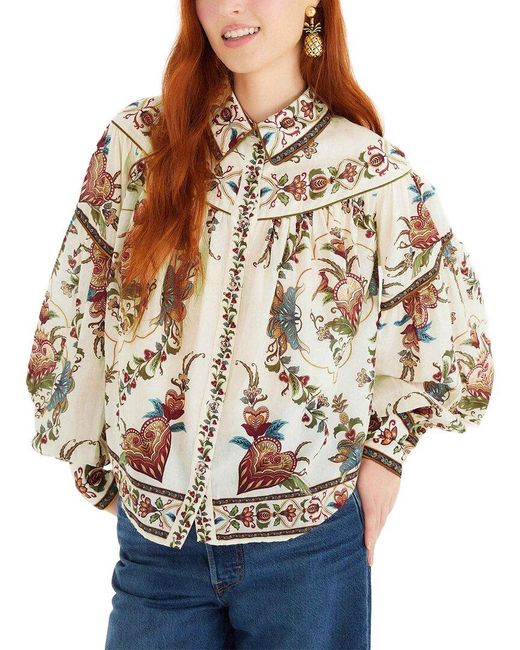 Farm Rio Natural Cream Blouse