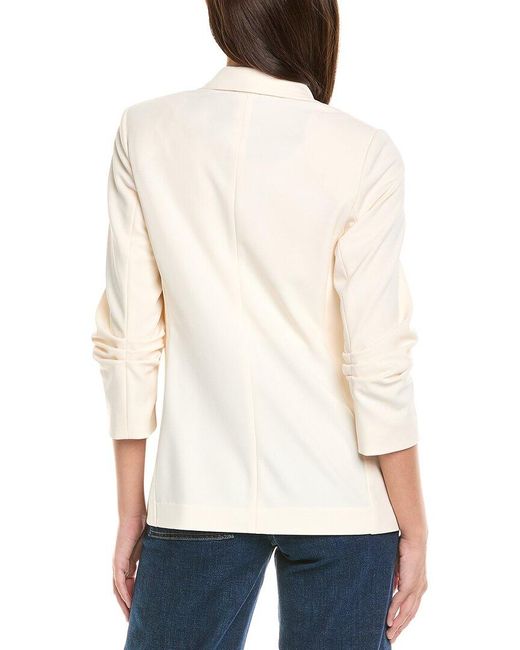 Jones New York White Notch Collar Jacket