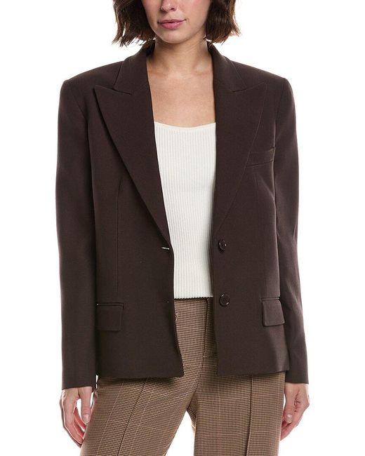 Michael Kors Brown Cutoff Blazer