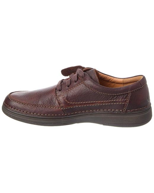 Clarks Brown Nature 5 Leather Sneaker for men