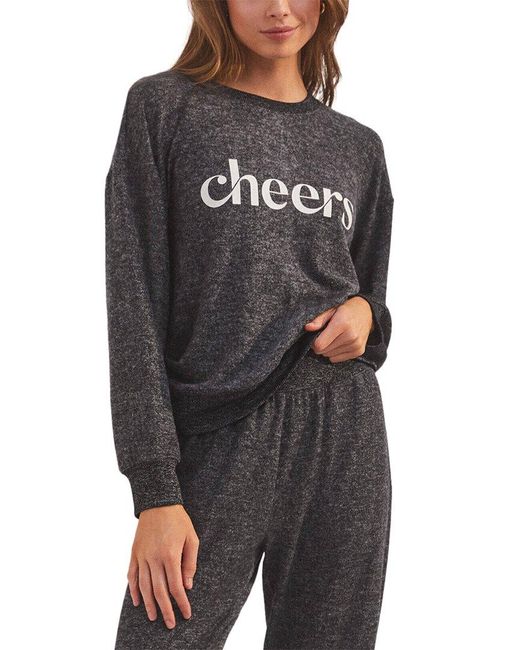 Z Supply Gray Cheers Relaxed Top