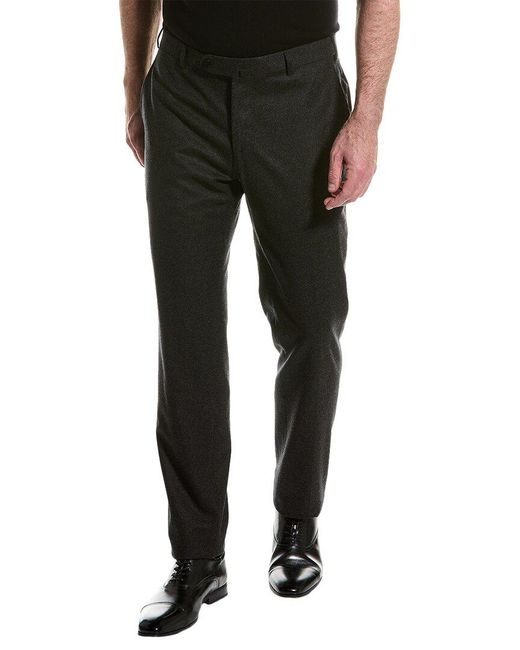 Isaia Black Wool & Cashmere-blend Trouser for men