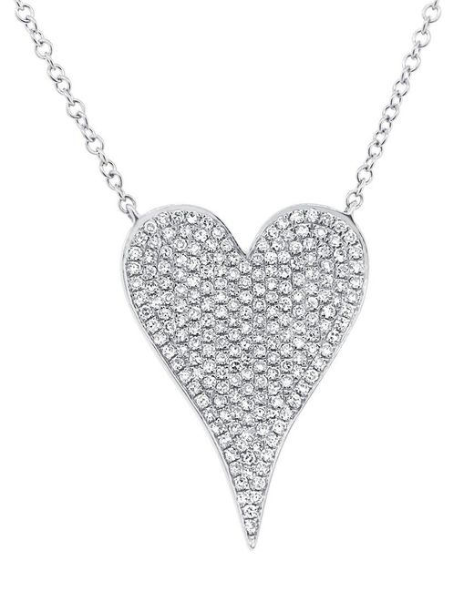 Diana M White Fine Jewelry 14k 0.44 Ct. Tw. Diamond Pendant