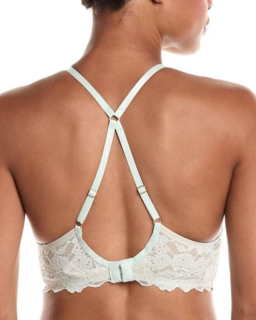 Hanro White Anais Lace Halter Neck Bralette