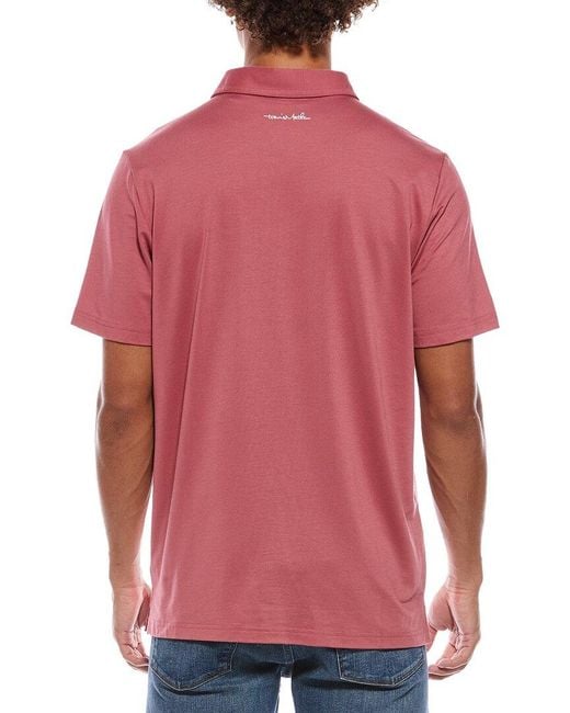 Travis Mathew Red Featherweight Performance Polo Shirt for men