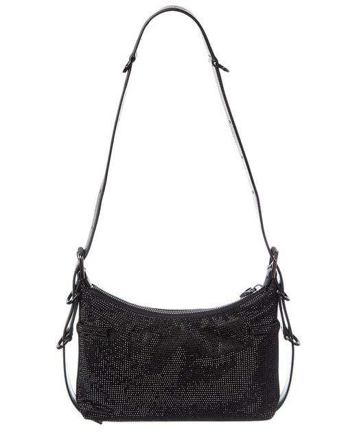 Givenchy Black Voyou Medium Silk Shoulder Bag