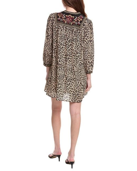 Johnny Was Multicolor Petite Deidre Silk Dress