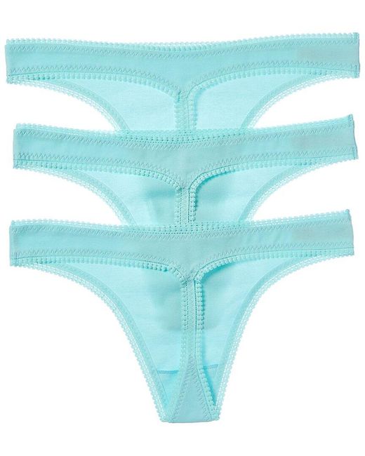 On Gossamer Blue 3Pk Hip-G Thong