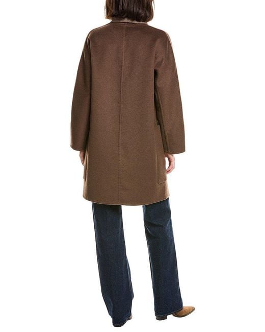 Vince Multicolor Wool-Blend Reversible Coat
