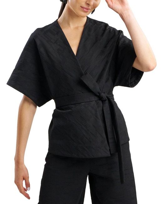 Natori Black Kimona Wrap