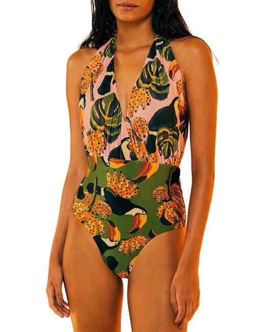 Farm Rio Orange One-Piece