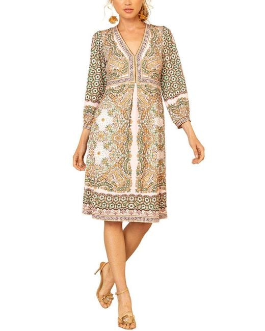 Hale Bob White Kaydence Midi Dress