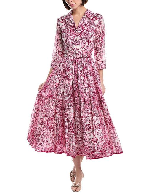 Samantha Sung Pink Melanie Shirtdress